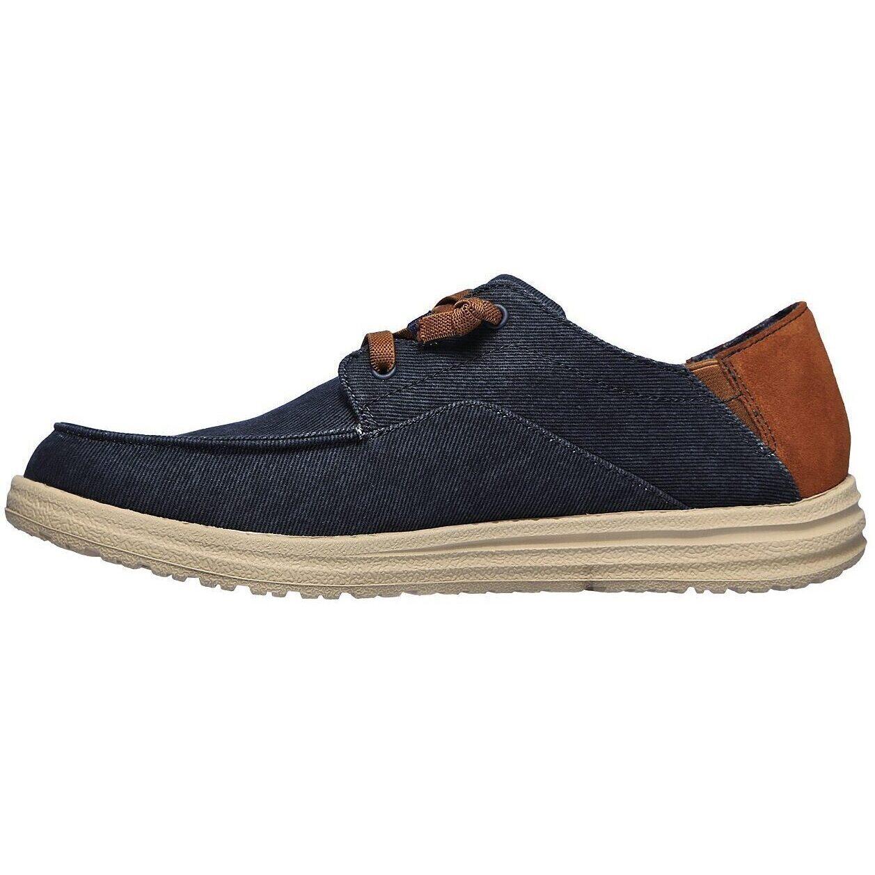 Baskets Skechers Melson-planon, Bleu, Hommes 5/6