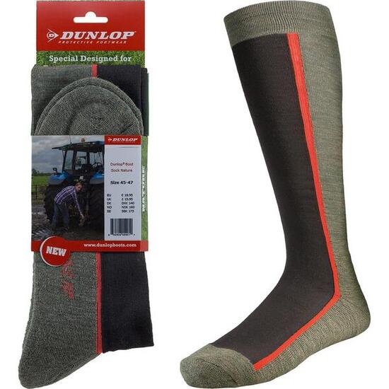 Dunlop Stiefelsocken Boot Sock Nature grün/schwarz Gr. 39-41