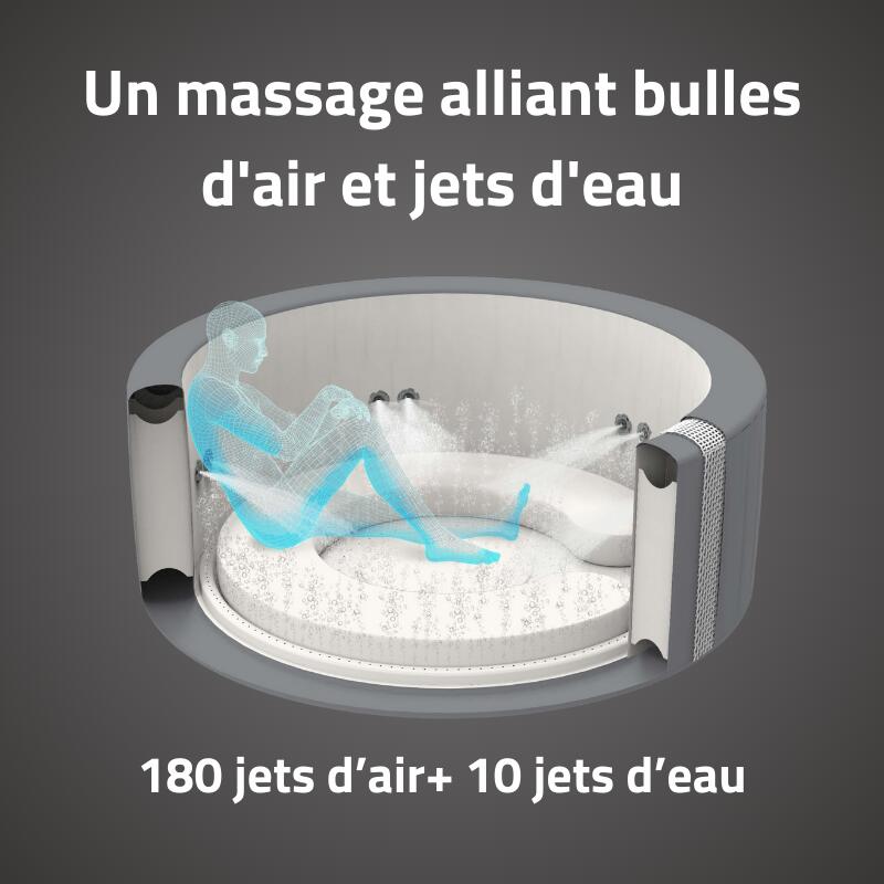 Bestway Spa gonflable Lay-Z-Spa Santorini HydroJet  WiFi 5-7p 5/7