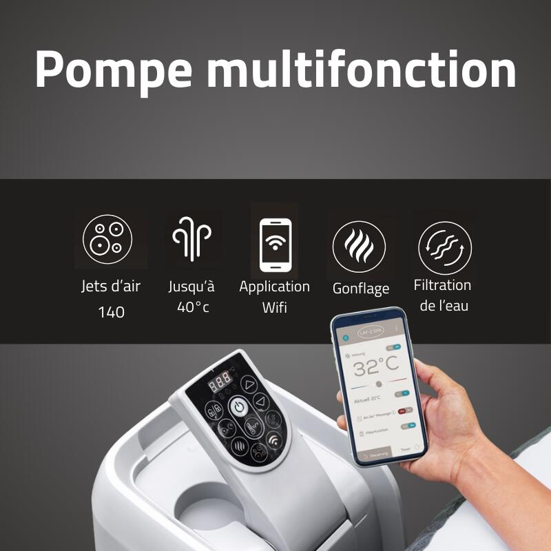Bestway Spa gonflable rond Lay-Z-Spa Vancouver AirJet WiFi 3-5 p 7/7