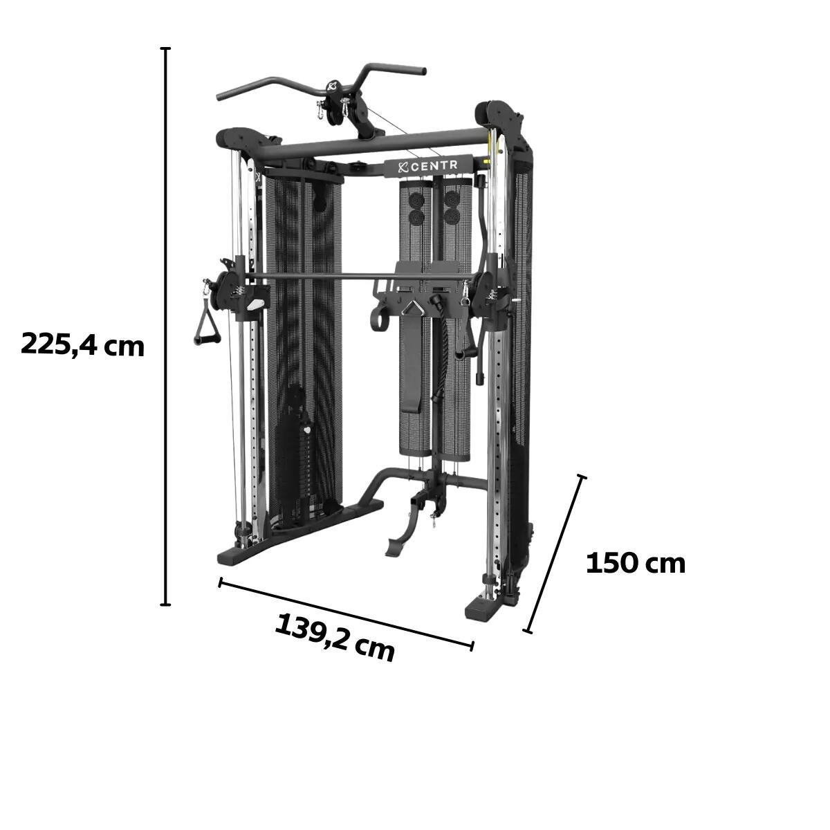 SF6 Home Gym Functional Trainer with Selectorized Smith Bar 5/7