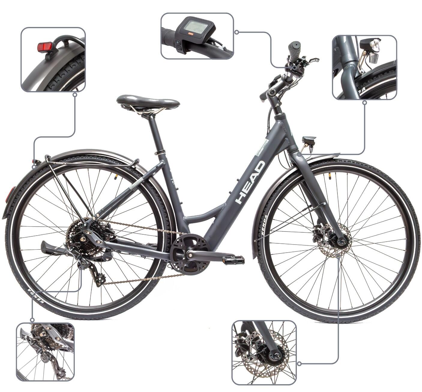 Rower Elektryczny Trekkingowy HEAD eUrban Trinity Koła 28" 3/7