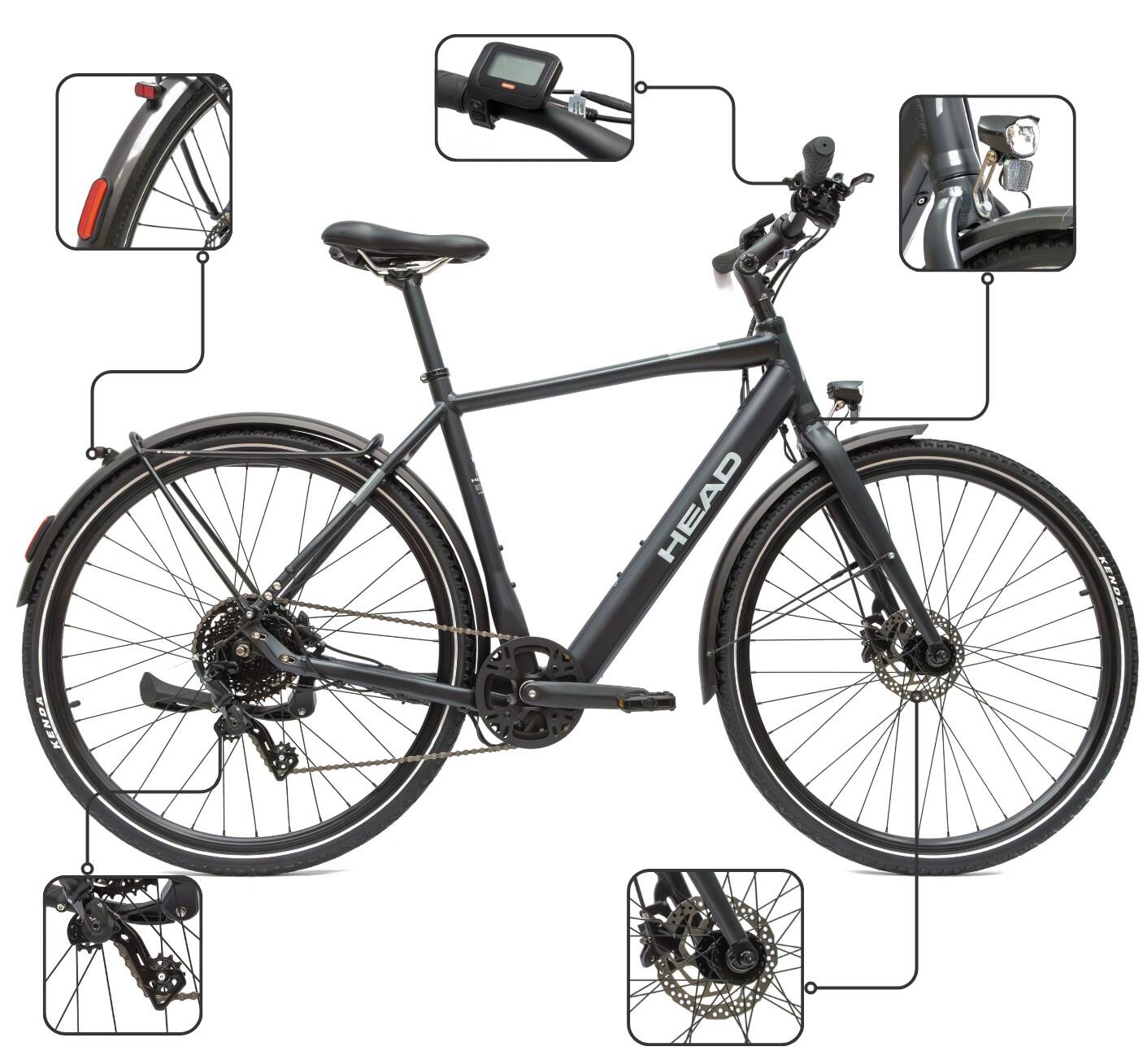 Rower Elektryczny Trekkingowy HEAD Neo Koła 28" 3/7