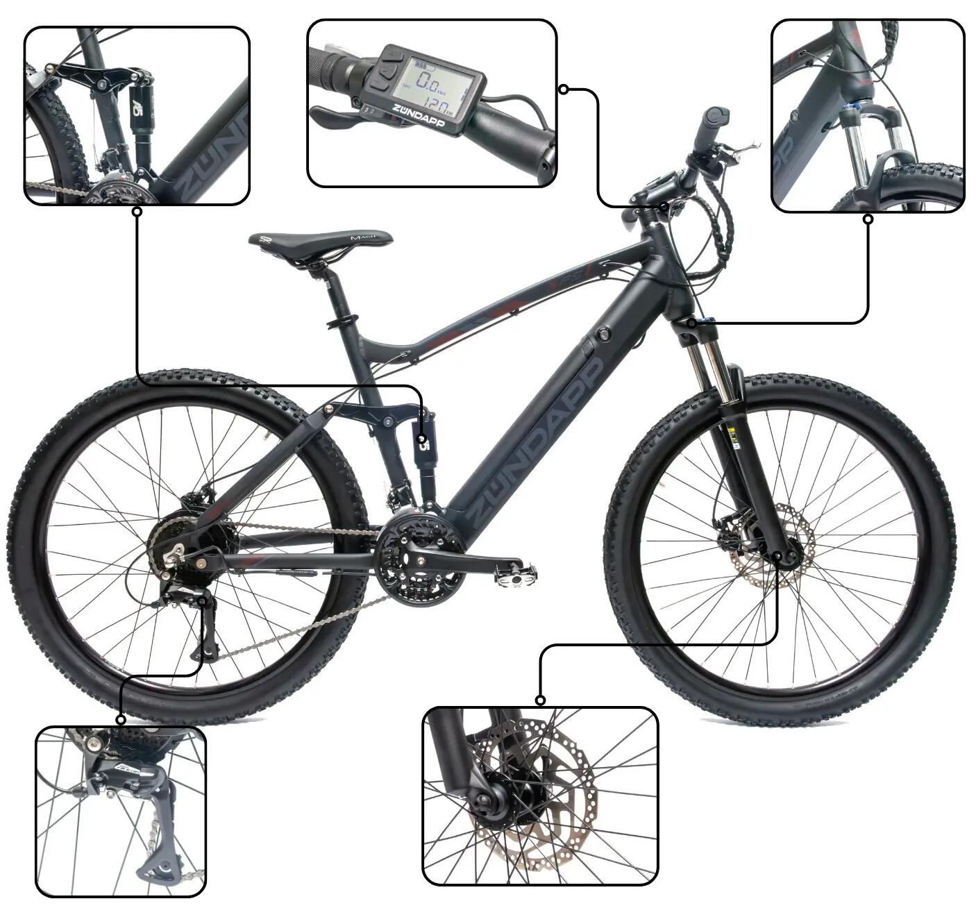 Rower Elektryczny Górski Zündapp XFS Koła 27,5" 3/7