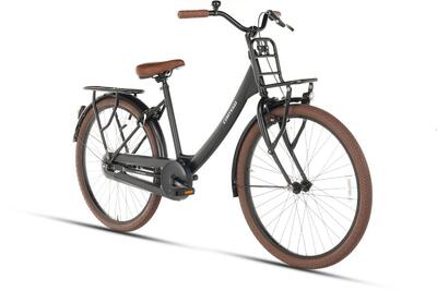 Cortego elite 26 inch meisjesfiets mat-zwart