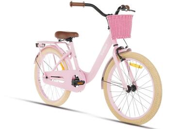 Cortego excellent meisjesfiets 22 inch roze met mand