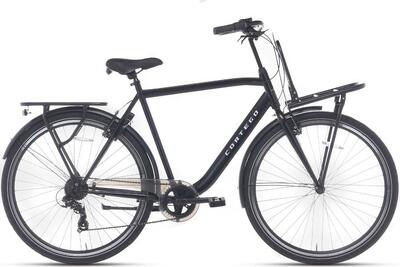 Cortego premium d7 plus herenfiets 7 versnellingen mat-zwart