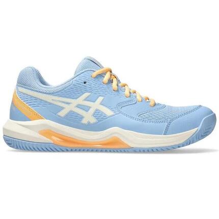 Zapatillas Asics Gel Dedicate 8 Padel Azul Stone Crema Mujer