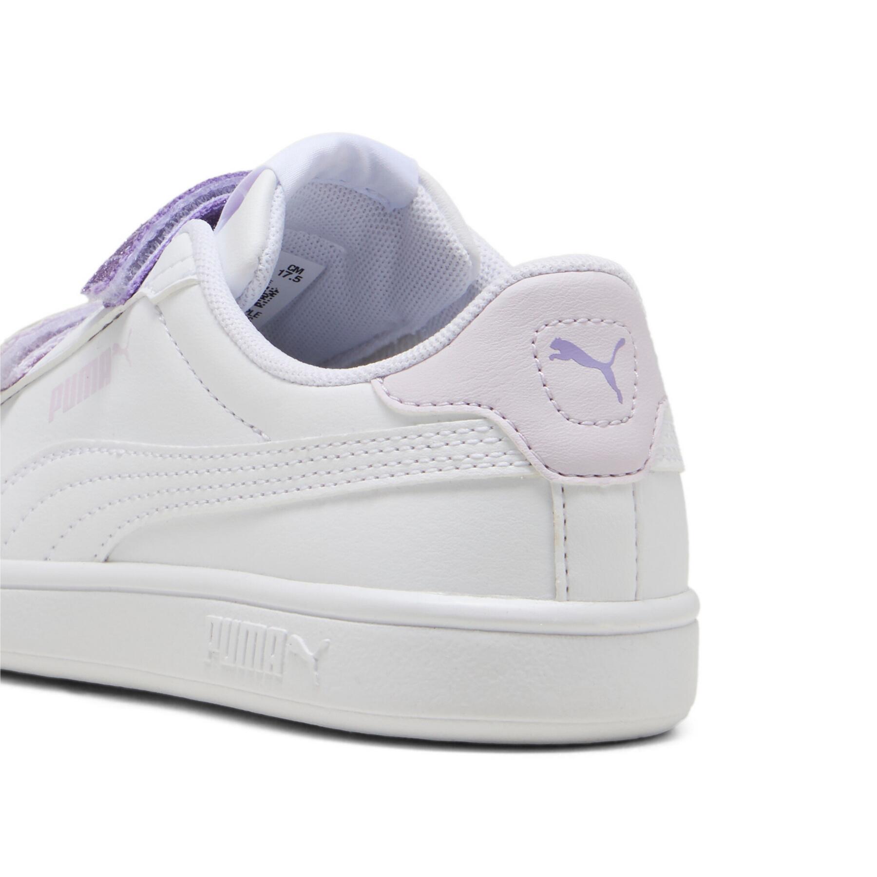 Zapatillas niña Puma Smash 3.0 L Glitter V Blanco 6/7