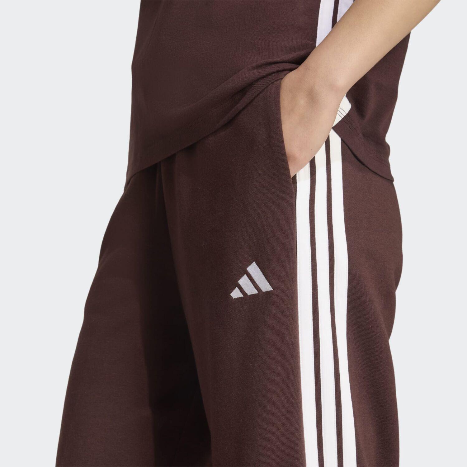 W 3Stripes Fleece Open Hem Pant 4/5
