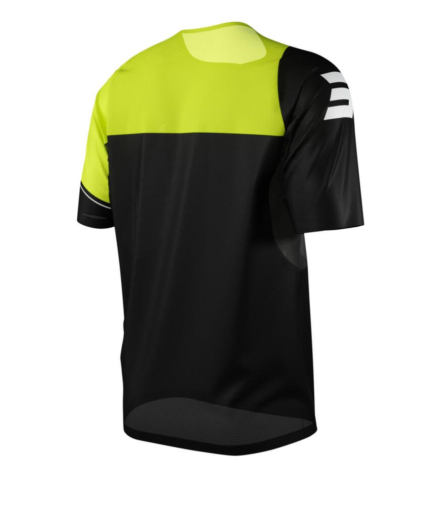 Maillot Manches Courtes Shot Revolt Noir/Jaune Enfant 2/5