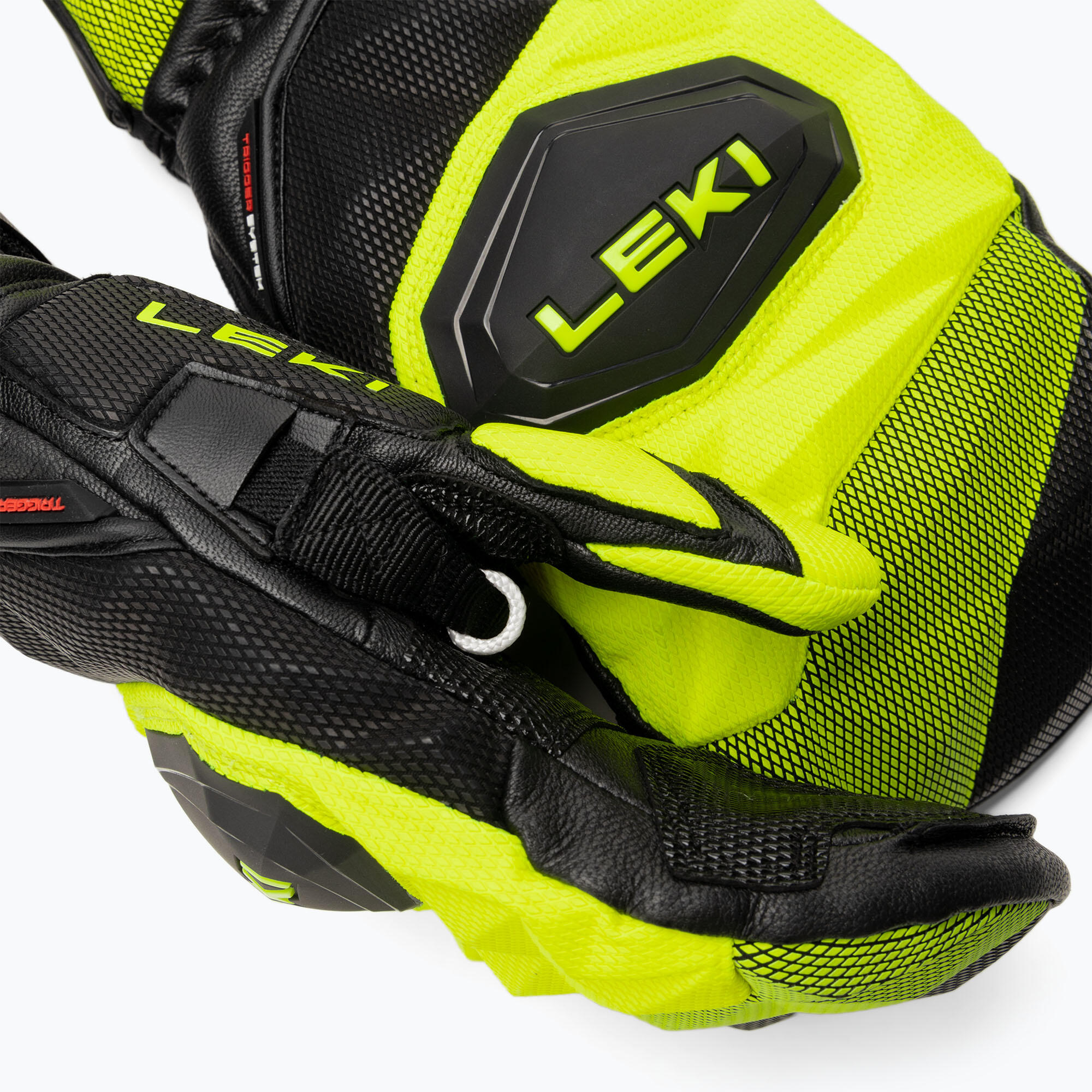 LEKI Leki Handschuhe WCR Venom SL 3D Mitten black-ice lemon 5/5