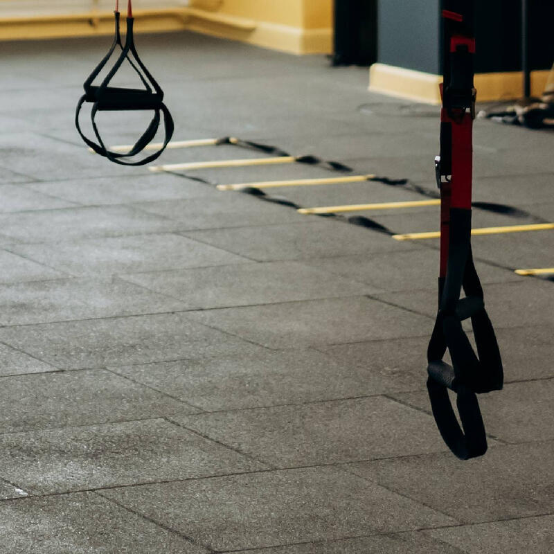 Loseta caucho CORE gimnasio y fitness 500x500x40 mm verde | Lestare 2/4