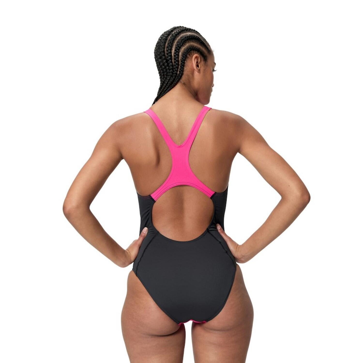 Speedo Badeanzug für Damen Solid Splice Medalist 3/5