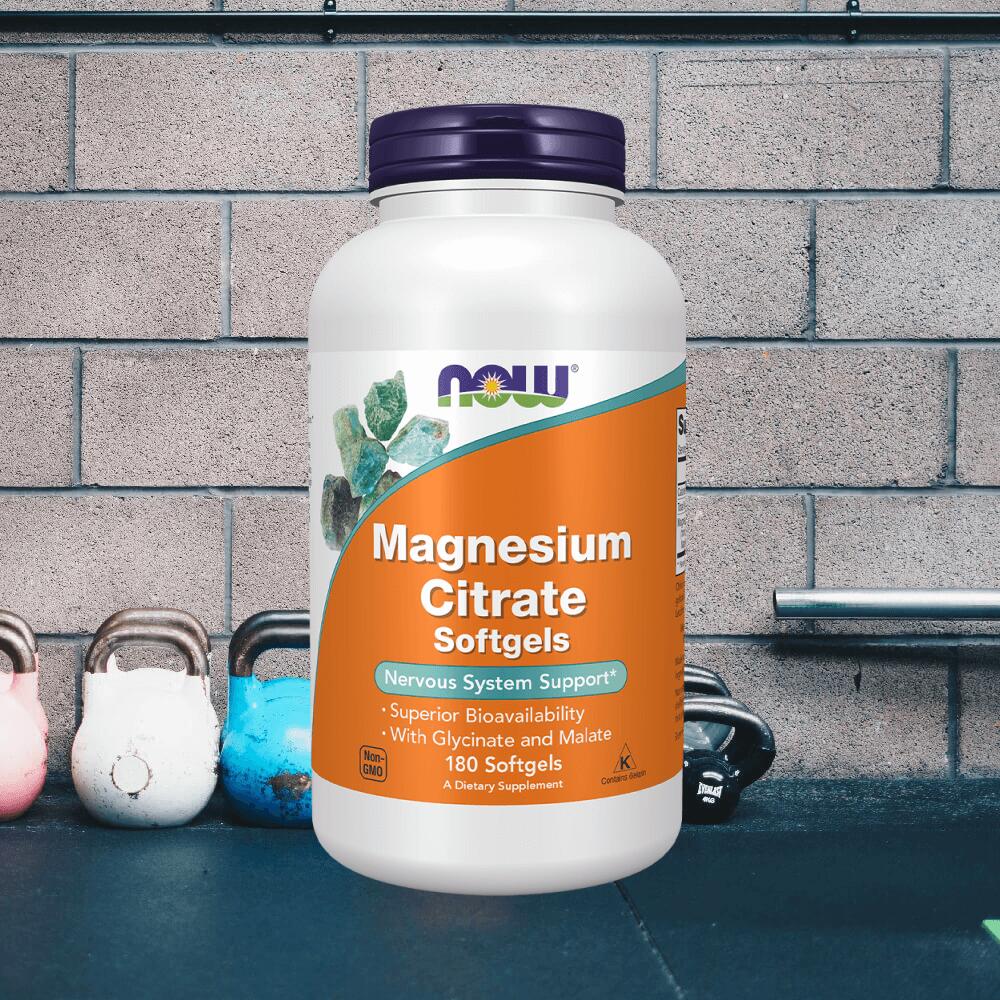Now Foods Magnesium Citrate (180 softgels) Unflavoured 2/3