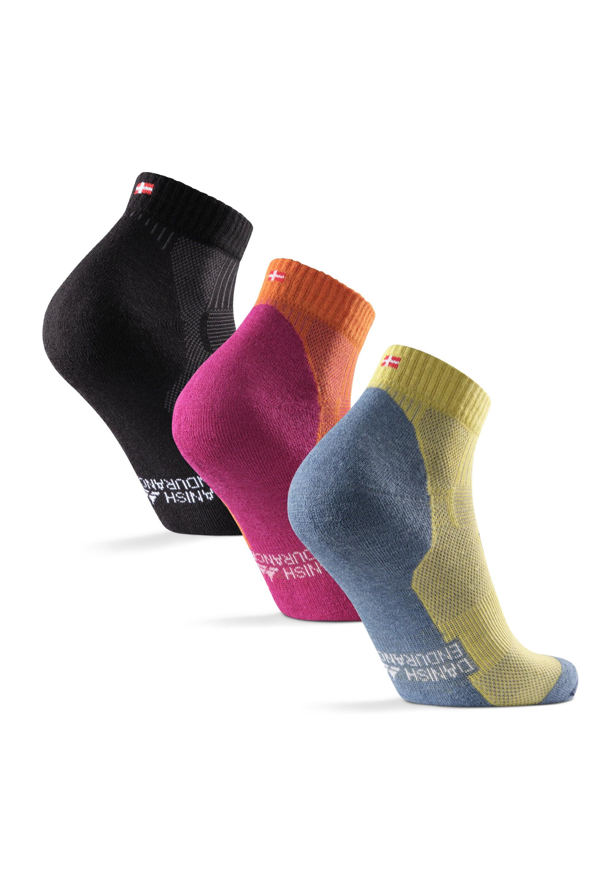 Calcetines de senderismo bajos de lana merino ligeros 3 pares 2/5