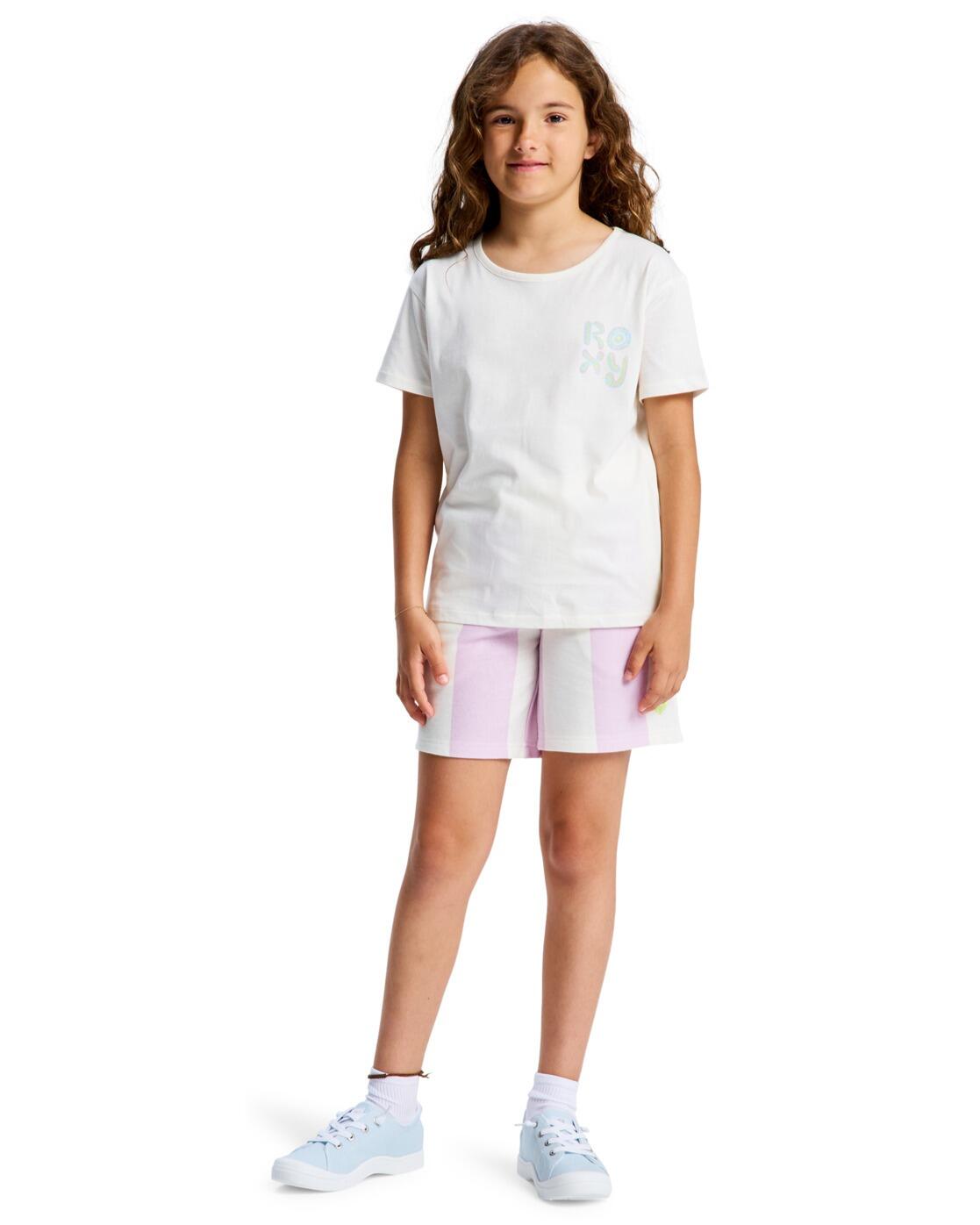Short en molleton LITTLE THINGS Violet Fille 3/4