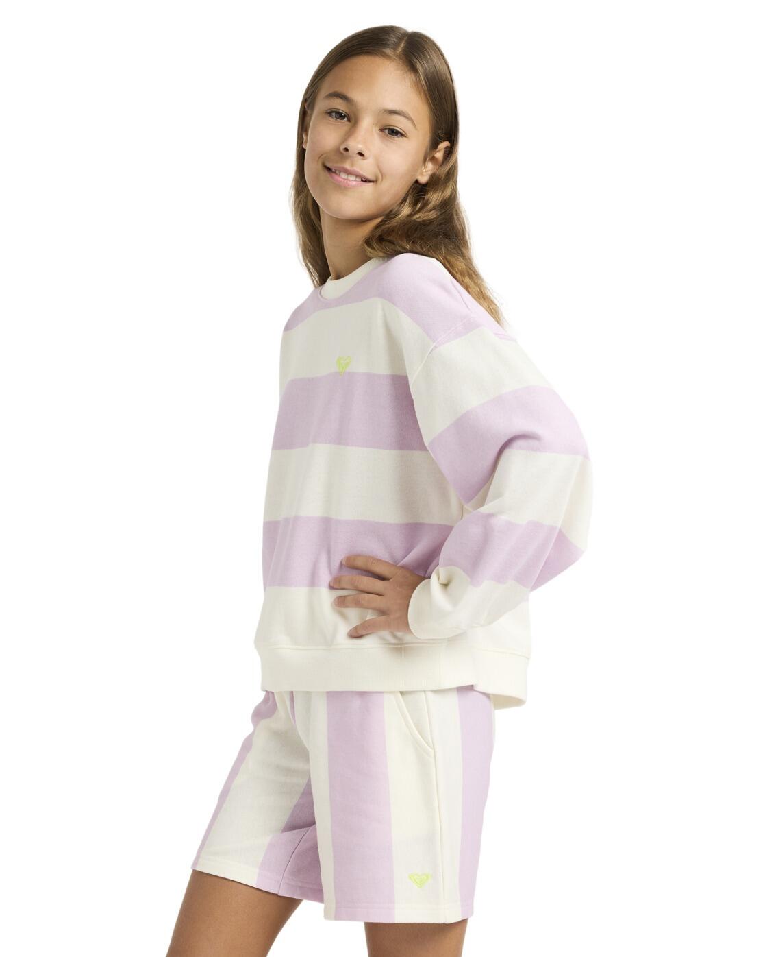Short en molleton LITTLE THINGS Violet Fille 4/4