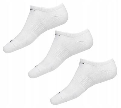 Enkelsokken nike dri-fit katoen wit 3 paar
