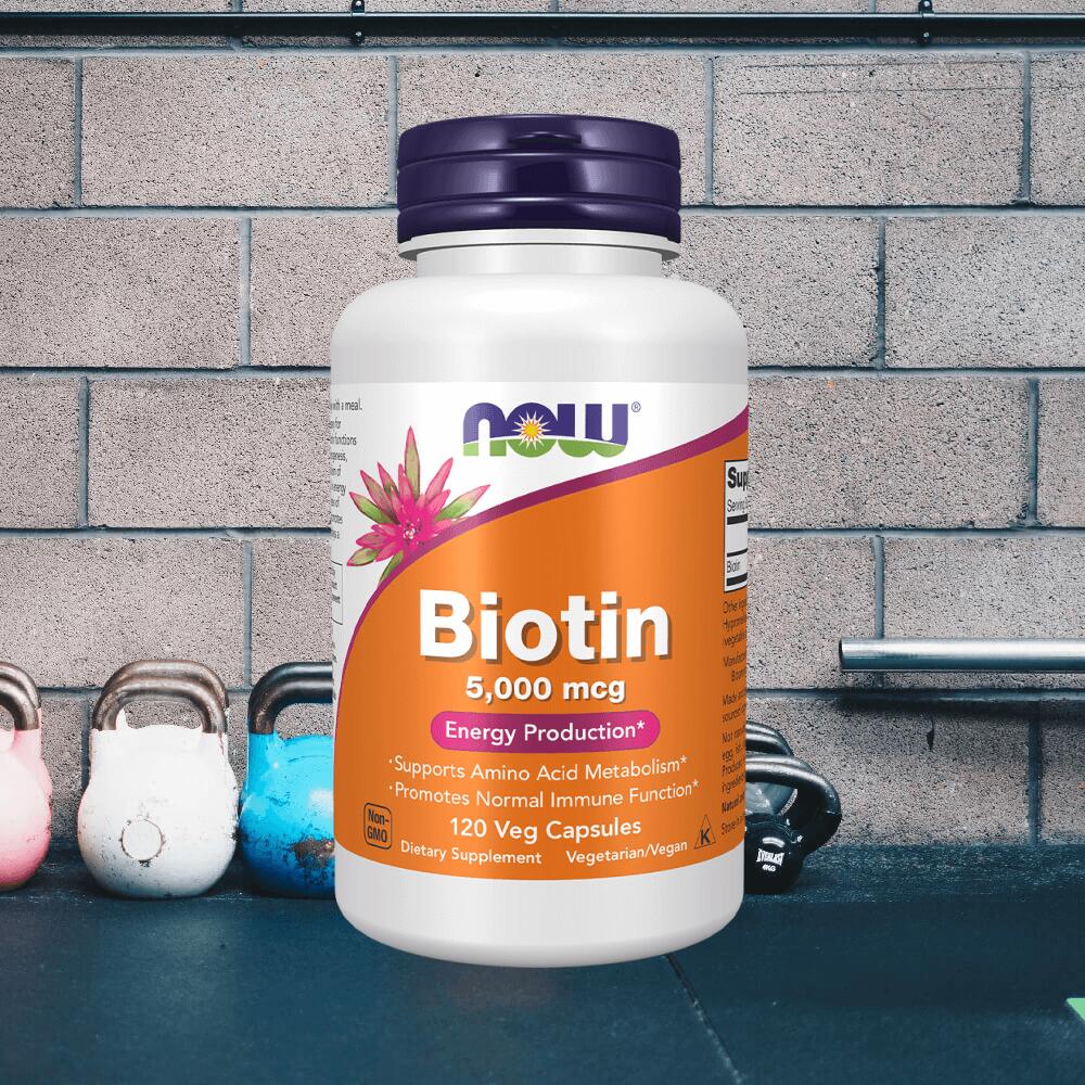 Now Foods Biotin 5000mcg (120 vcaps) Unflavoured 2/3