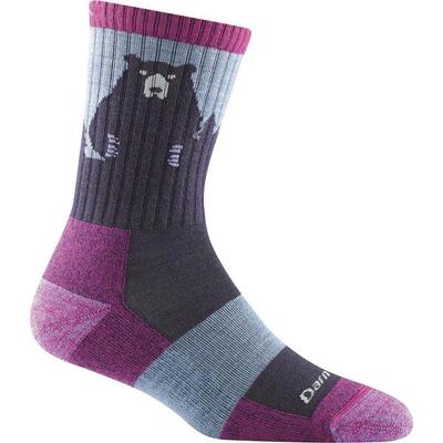 Darn tough women lightweight merino micro crew wandelsokken - paars - standaard
