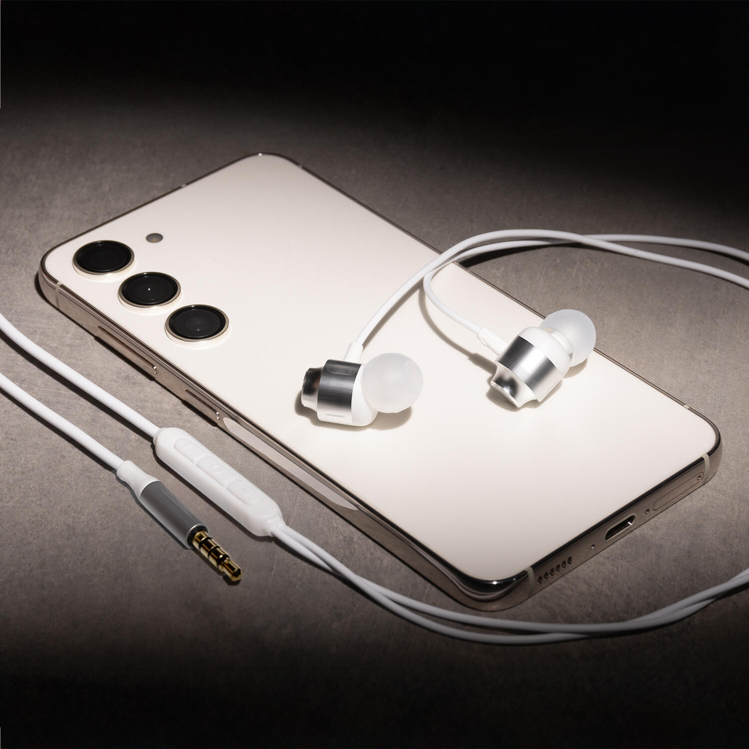Écouteurs filaires Forever EP-01 intra-auriculaires jack 3,5 mm blancs 3/6