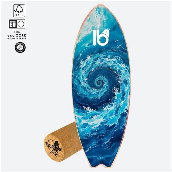 Balance Board IBOARDS Aqua Nexus – Surf Trainer mit Korkrolle