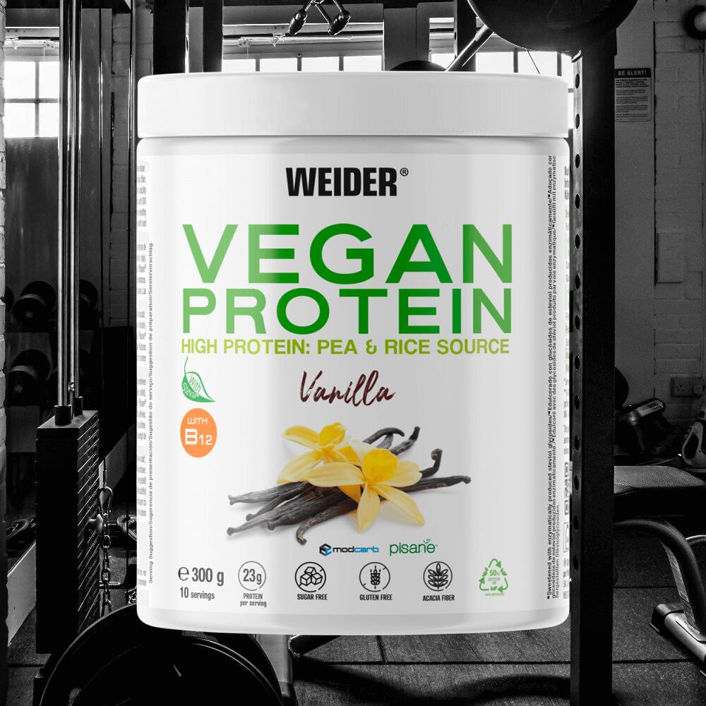 Weider Vegan Protein (300g) Vanilla - Protéines - Protéines végétaliennes 2/3