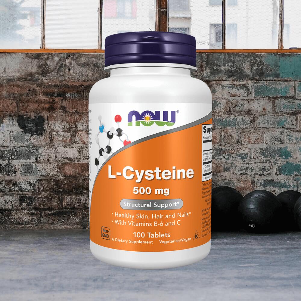 Now Foods L-Cysteine 500mg (100 tabs) Unflavoured - Acides aminés 2/3