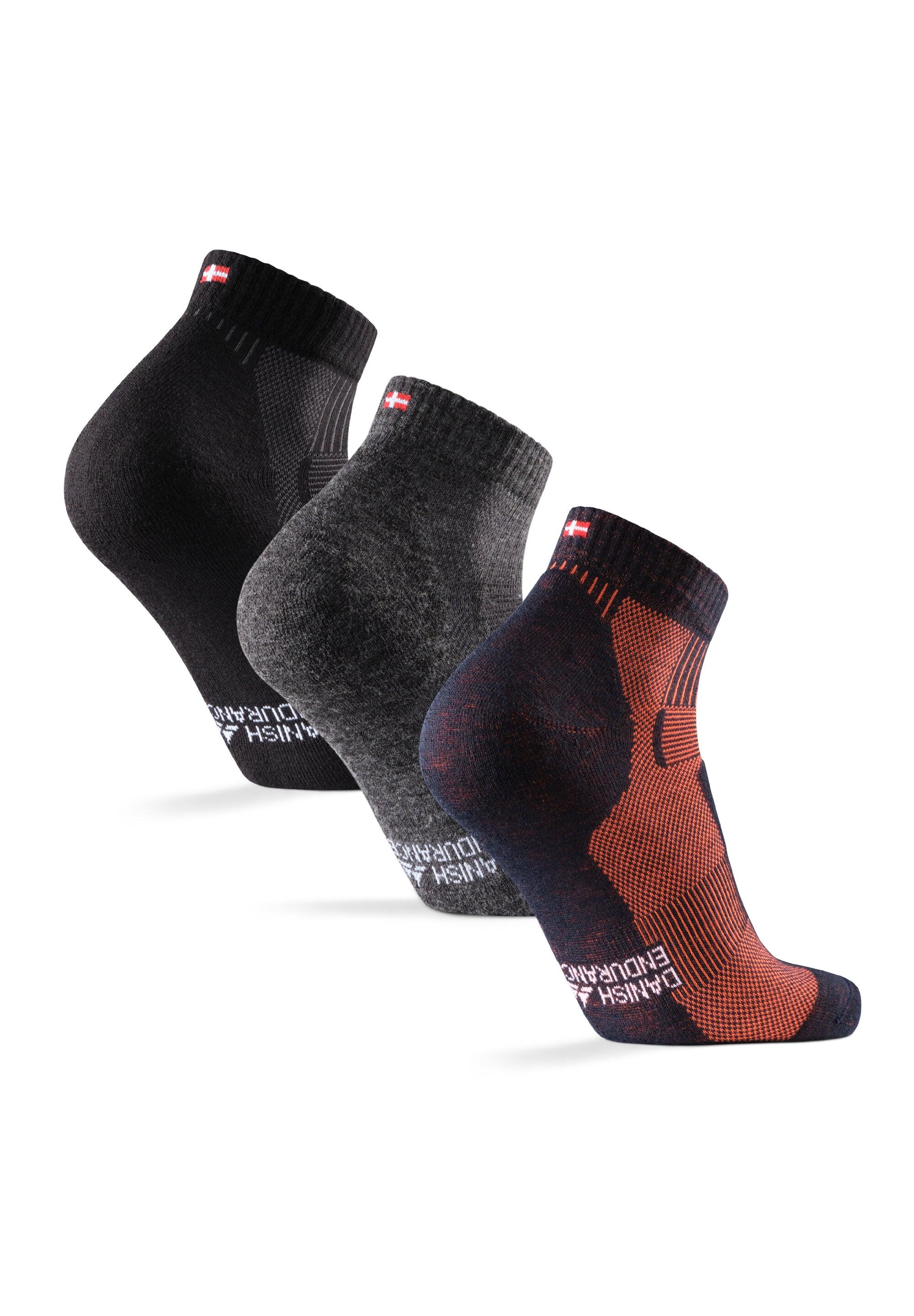 Chaussettes de randonnée basses laine mérinos légères 3 paires 2/5