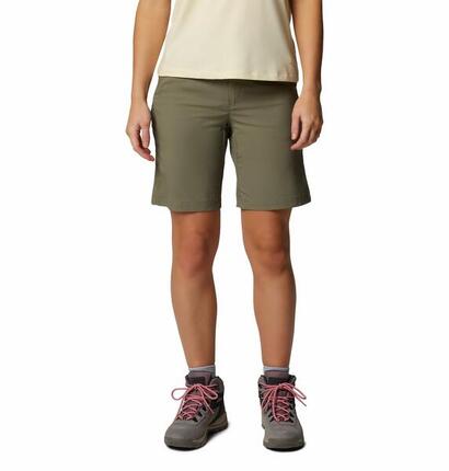 Short de Randonnée Femme Columbia "Leslie Falls Long Short II" Kaki