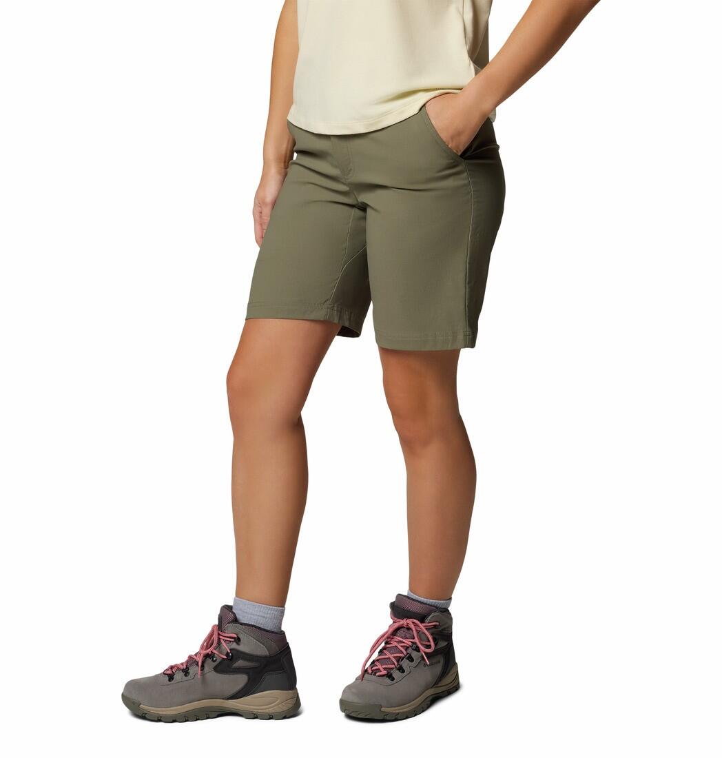 Short de Randonnée Femme Columbia "Leslie Falls Long Short II" Kaki 3/6