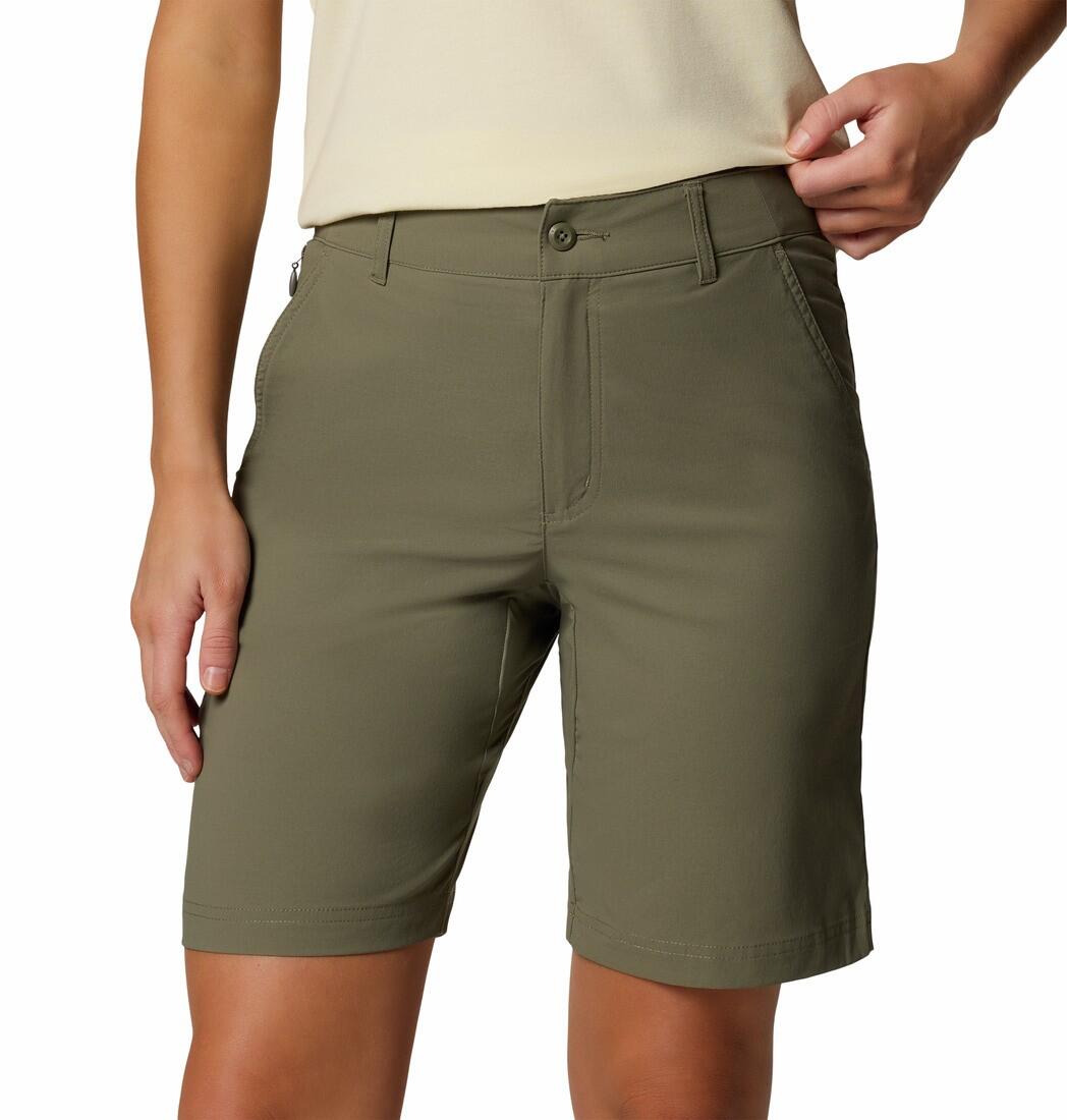 Short de Randonnée Femme Columbia "Leslie Falls Long Short II" Kaki 4/6