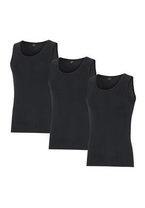 Herren Unterhemden aus Bio-Baumwolle Rippstrick 3 Stück