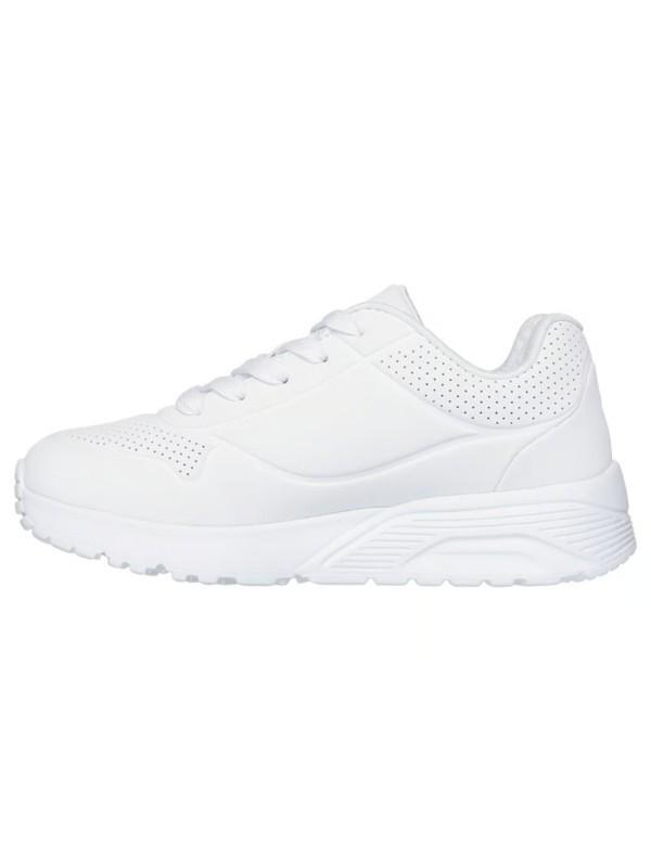 Tênis esportivos para meninas Skechers branco. 4/6