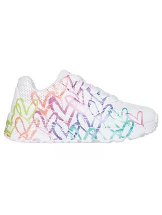 Chaussures de sport pour fille Skechers blanches