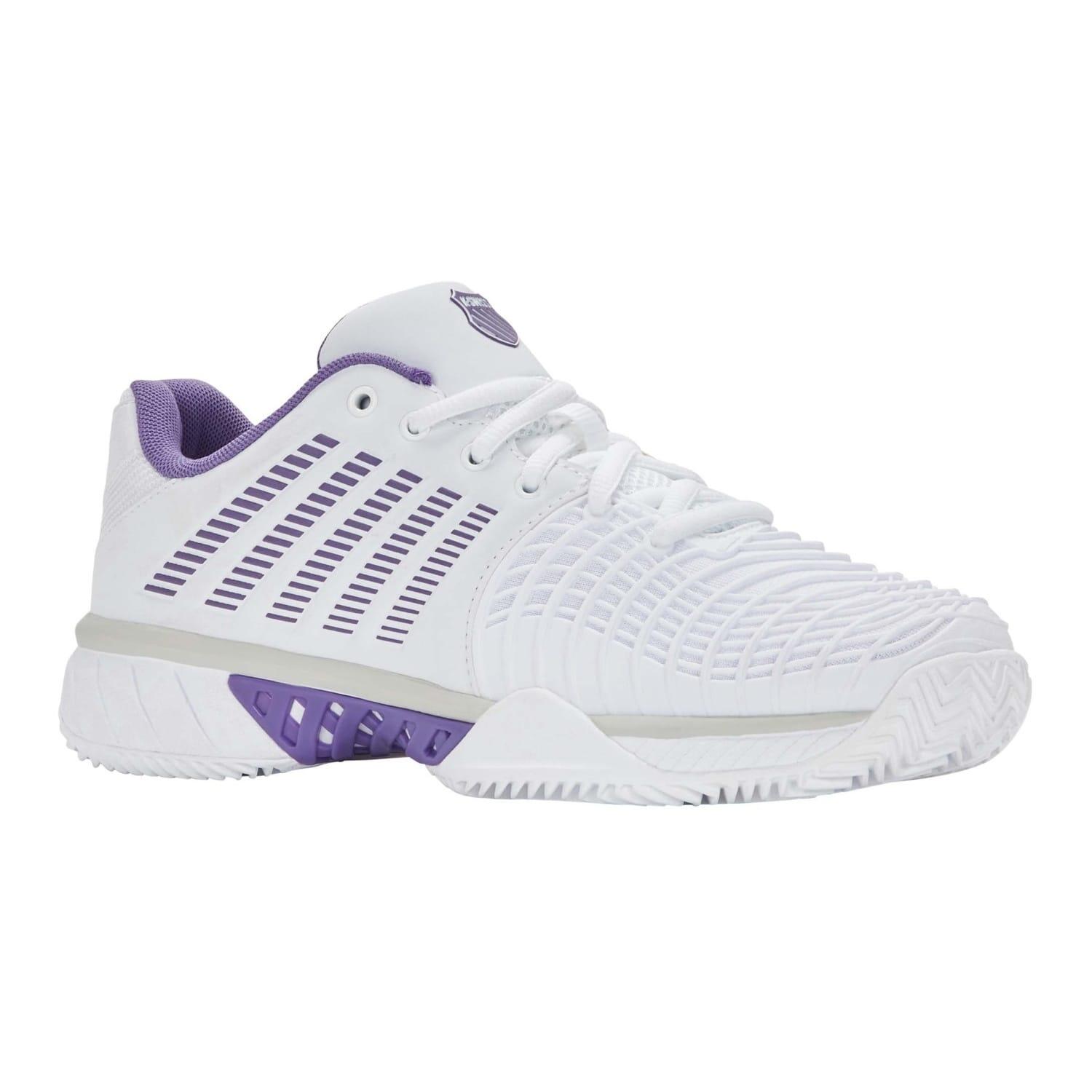 Zapatillas de tenis y pádel mujer K-Swiss EXPRESS LIGHT 3 CLAY blanco morado 3/7