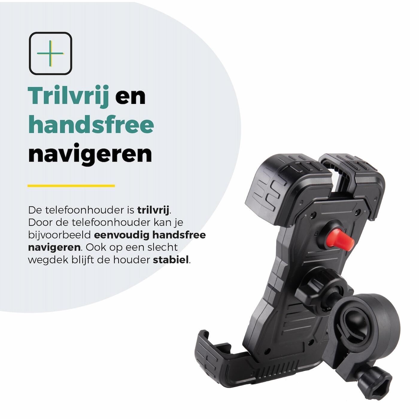 Voltano Strong Telefoonhouder Fiets - Zwart - Universeel 5/7