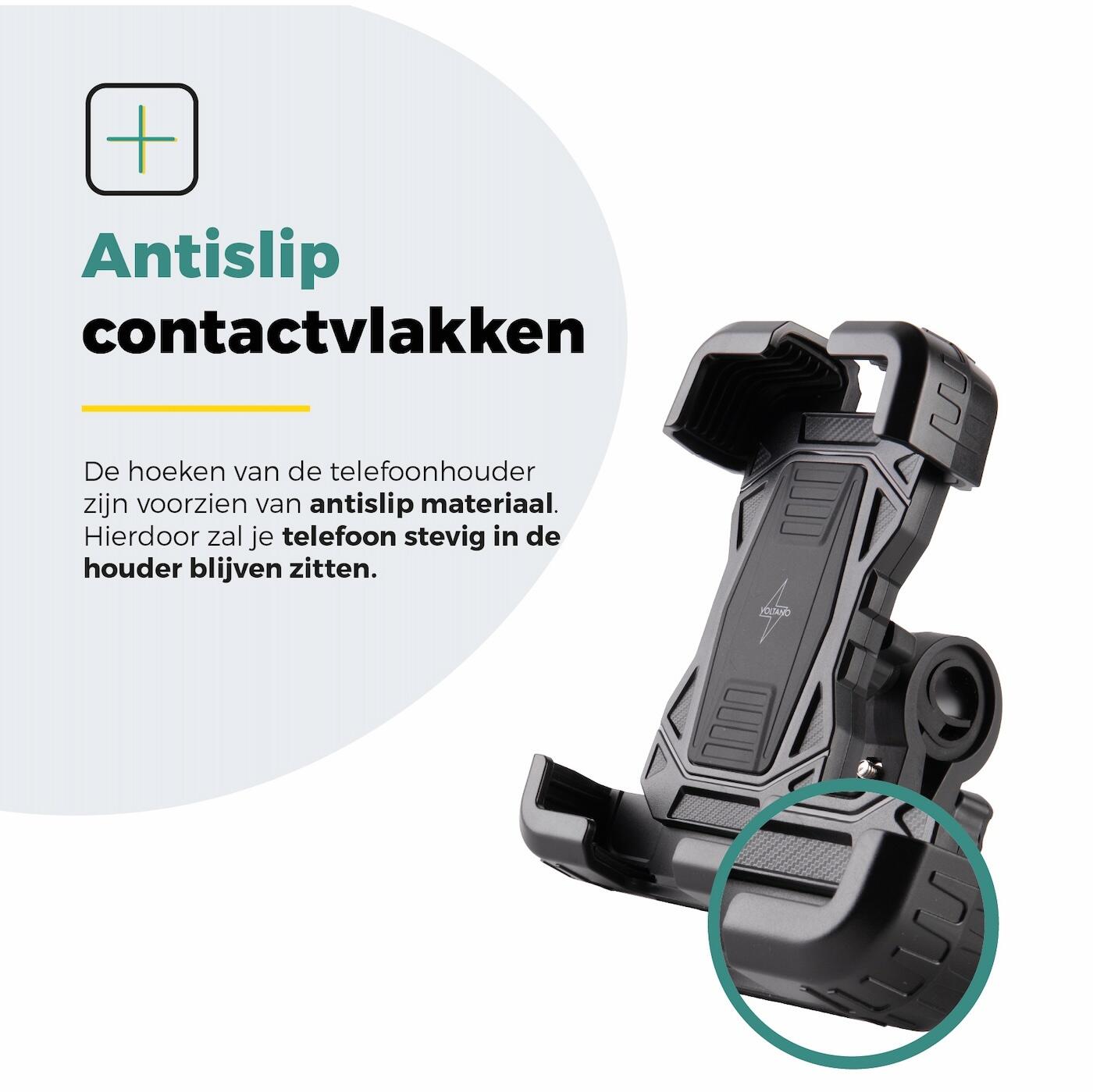 Voltano Strong Telefoonhouder Fiets - Zwart - Universeel 4/7