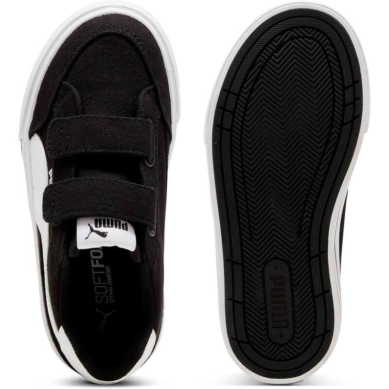 Pantofi sport copii Puma Court Classic Vulc Fs V Ps, Negru