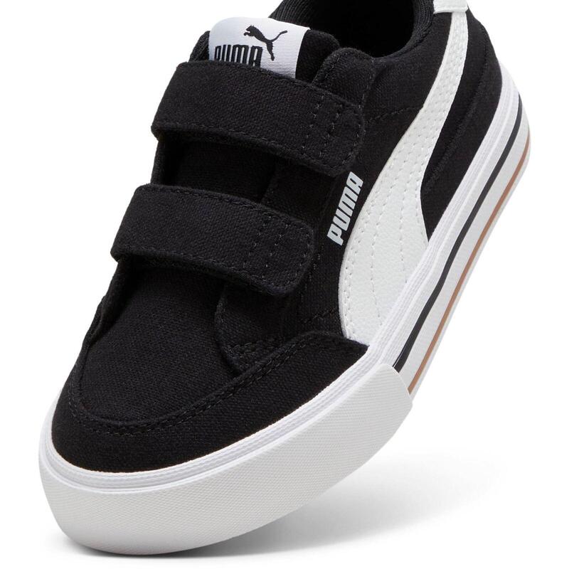 Pantofi sport copii Puma Court Classic Vulc Fs V Ps, Negru