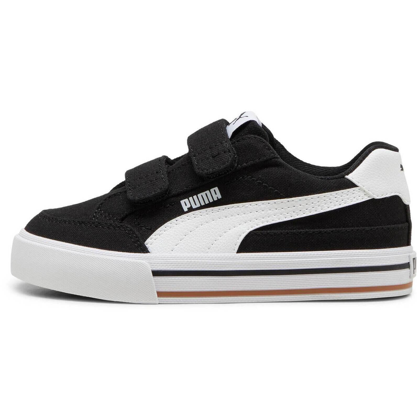 Pantofi sport copii Puma Court Classic Vulc Fs V Ps, Negru