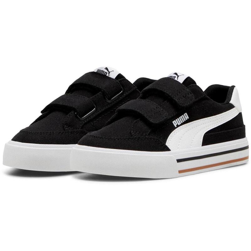 Pantofi sport copii Puma Court Classic Vulc Fs V Ps, Negru