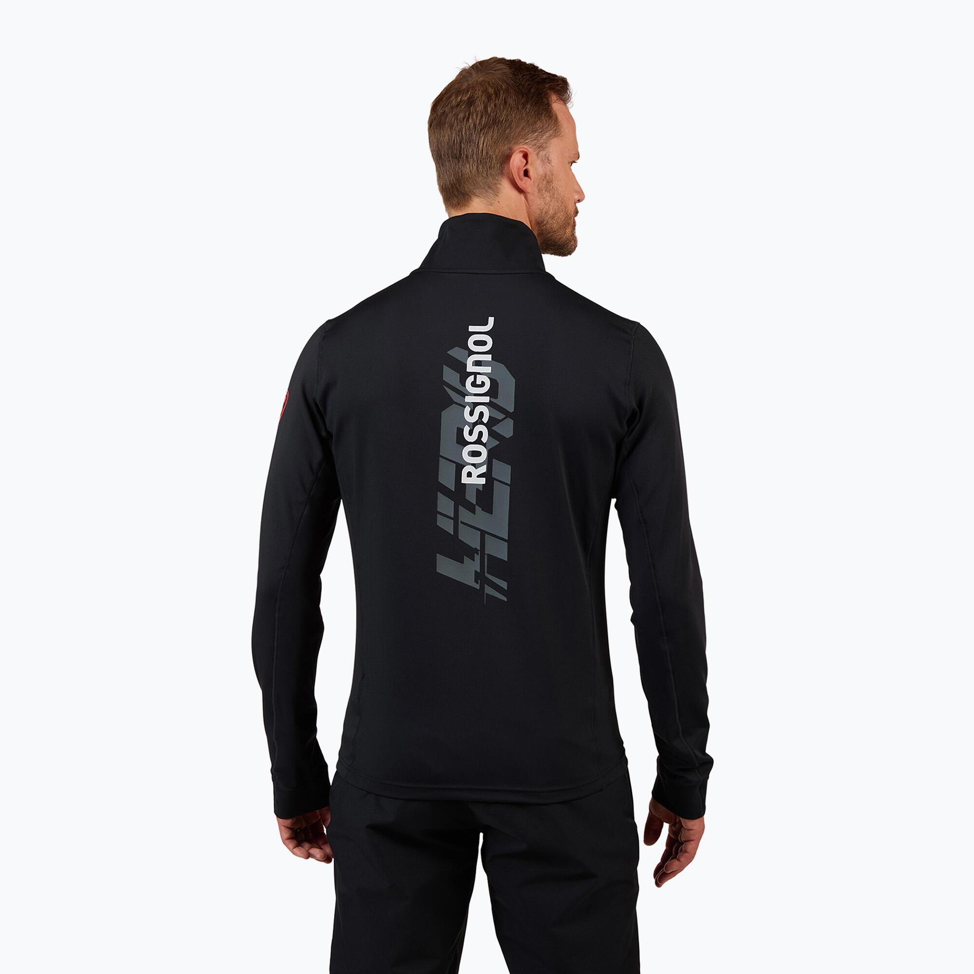 Bluza narciarska męska Rossignol Hero Mid Layer Stretch Black - M 3/5