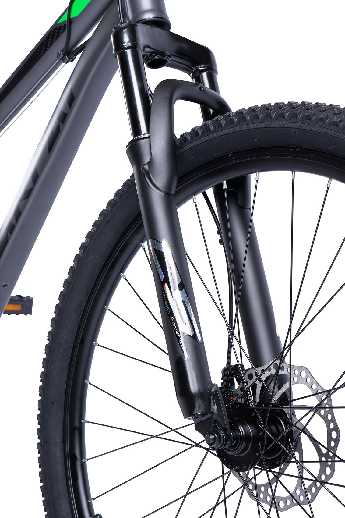 VELORS - Bicicleta MTB de munte JSX2760, Shimano, gri cu verde