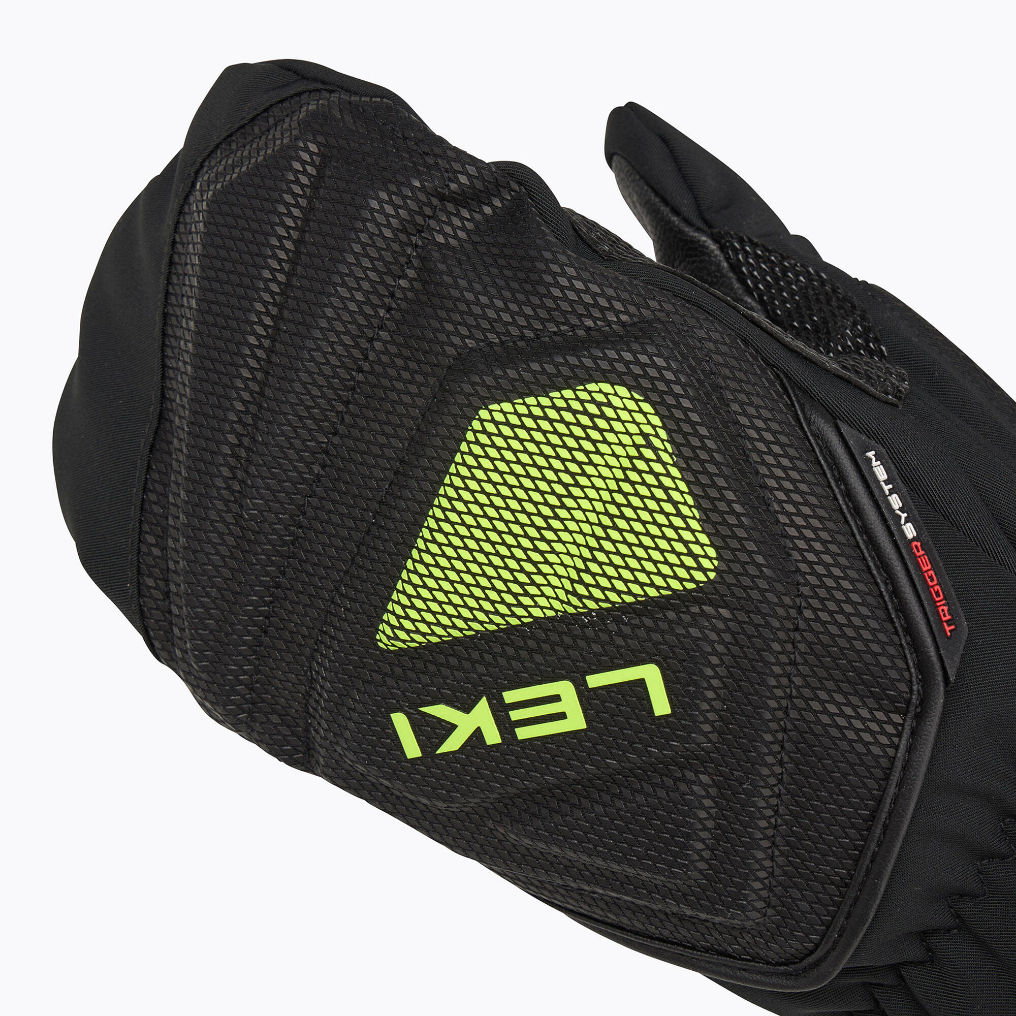 LEKI Leki Handschuh WCR C-Tech 3D Mitten black-ice lemon 5/5