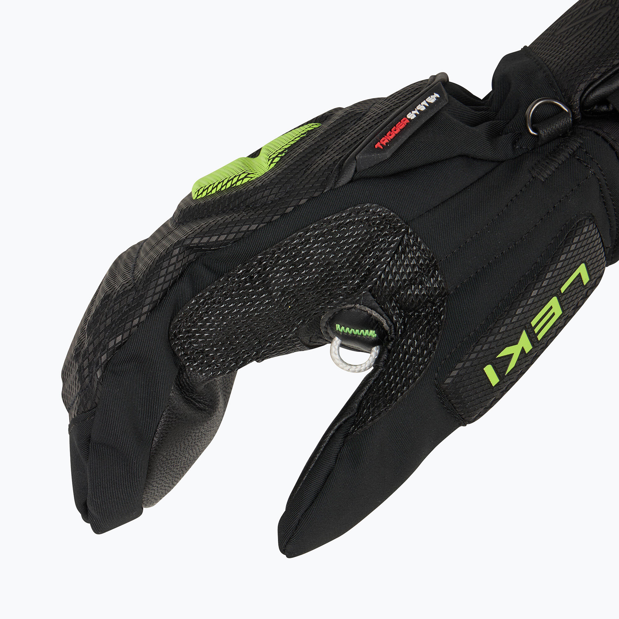 LEKI Leki Handschuh WCR C-Tech 3D Mitten black-ice lemon 4/5