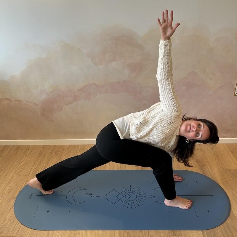 Tapis de yoga antidérapant Star Solaire Bleu 2/3