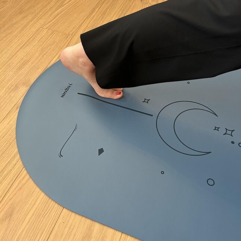 Tapis de yoga antidérapant Star Solaire Bleu 3/3