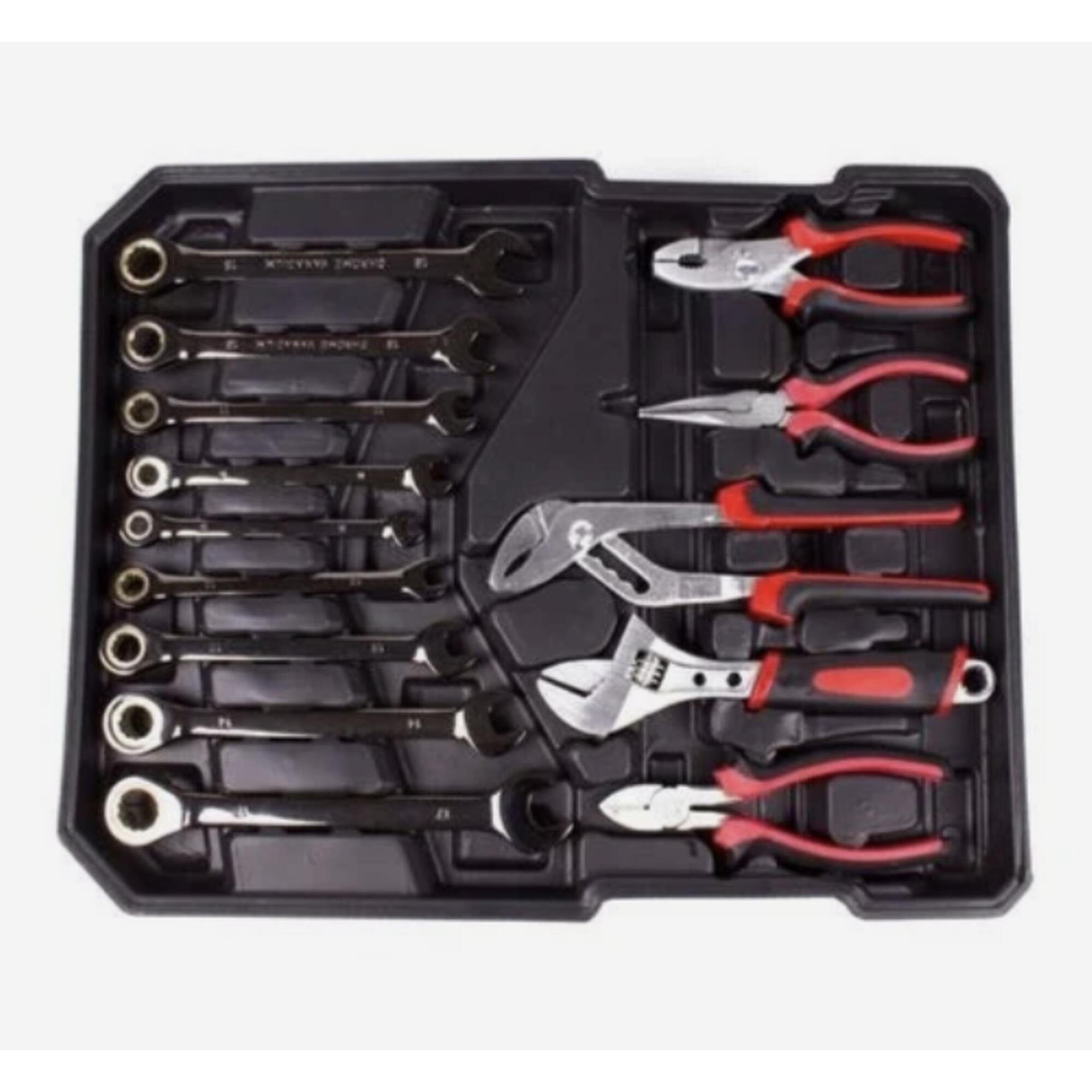 Trusă de scule tip cărucior 186 de piese, set mobil complet